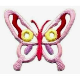 iron on patch/applique butterfly  1 7/8 x 1 3/4 inch