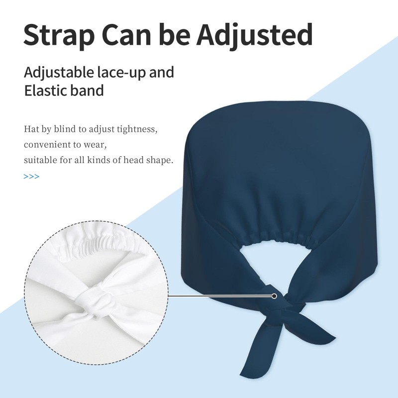 YANGZHI Navy Blue Unisex Adjustable Surgical Sweatband - Elastic Bandage