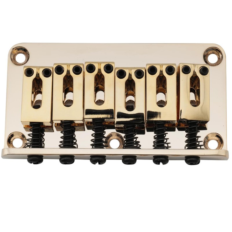 Musiclily Pro 52.5mm Modern Hardtail Fixed Bridge for Strat Tele