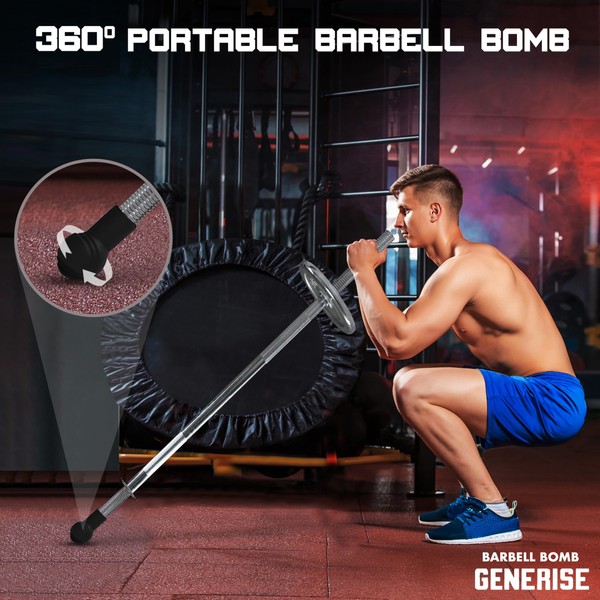 360-Degree Portable Barbell Bomb Landmine Attachment for Dynamic Home Workouts - Transform Your Fitness Routine with Rotational Exercise Freedom
