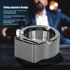 Stainless Steel Ashtray with Matches Lighter Function for Home Office