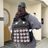 SIORTIO Backpack Ita Bag Pin Display Kawaii Cat-Ear Large Capacity