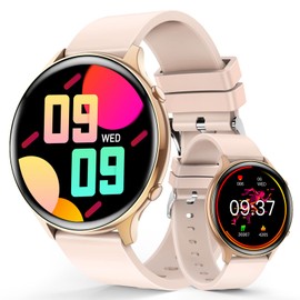 BVILY Smartwatch, Reloj Inteligente Mujer y Hombre, Pulsera Inteligente Pantalla Táctil Impermeable IP67, Reloj Deportivo con Monitor De Frecuencia...