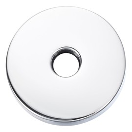 QUARKZMAN Round Shower Faucet Faceplate, 3.5 Inch Stainless Steel Rosette to Cover Gaps and Holes, Fits All Standard 20mm Diameter Pipes, Silver