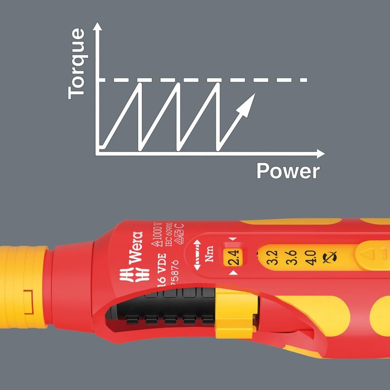 Wera 05075876001 7516 VDE Kraftform Safe-Torque Speed Torque Screwdriver