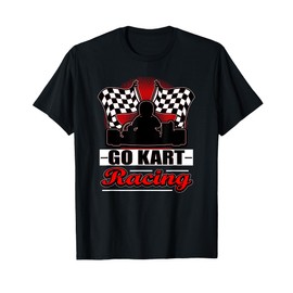 Go Kart Racing Funny Red Silhouette T-Shirt T-Shirt