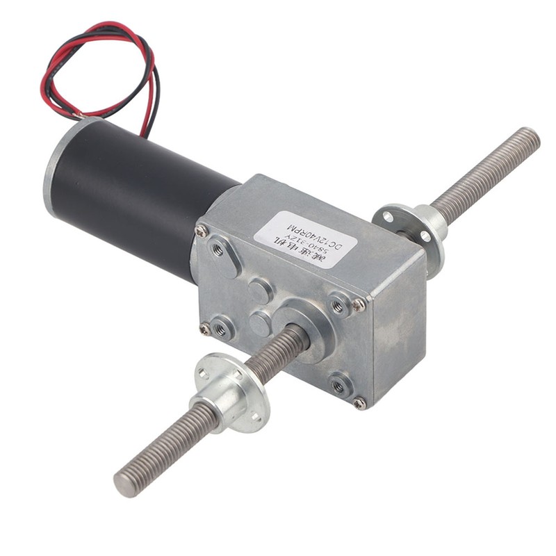 Worm Gear Motor Right and Left Hand Shaft Coaxial M8