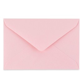 Mini sobres pequeños de colores surtidos para tarjeta de regalo, tarjeta de visita 4 x 2.7 pulgadas (rosa, paquete de 60)