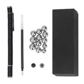 Magnetic Pen Toy Stress Relief Decompression Magnetic Metal Writing Pen Gift for Teacher Student Black