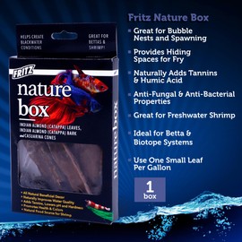 Fritz Aquatics Betta Botanicals for Betta and Community Fish Aquariums (Nature Box)
