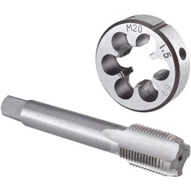 Burkit M20 X 1.5 Juego de grifos y troqueles M20 x 1.5 para máquina y troquel redondo para mano derecha