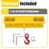 KUAFU Universal Forklift Lifting Hook 4800 LBS Capacity Forklift Lifting