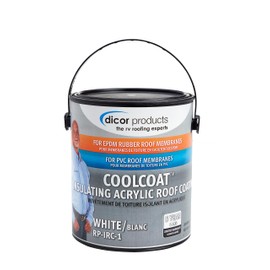 Dicor RP-IRC-1 CoolCoat Roof Coating - White, High-Performance Formula, 1 Gallon