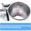 Autokemat 3" Exhaust Clamp for OD Pipes, 304 Stainless No-Weld