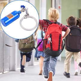 Pure Print Cut NOS Nitrogen Bottle Keyring Unscrewable Nitro Turbo Tuning Fans Laughter Tablets Box Father's Day Gift, blue