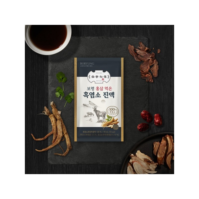 Boryeong Red Ginseng-Fed Black Goat Extract 70ml x 30 pouches