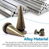 50sets Spikes and Studs Kit,10x25mm Bronze Cone Clothing Spike Stud