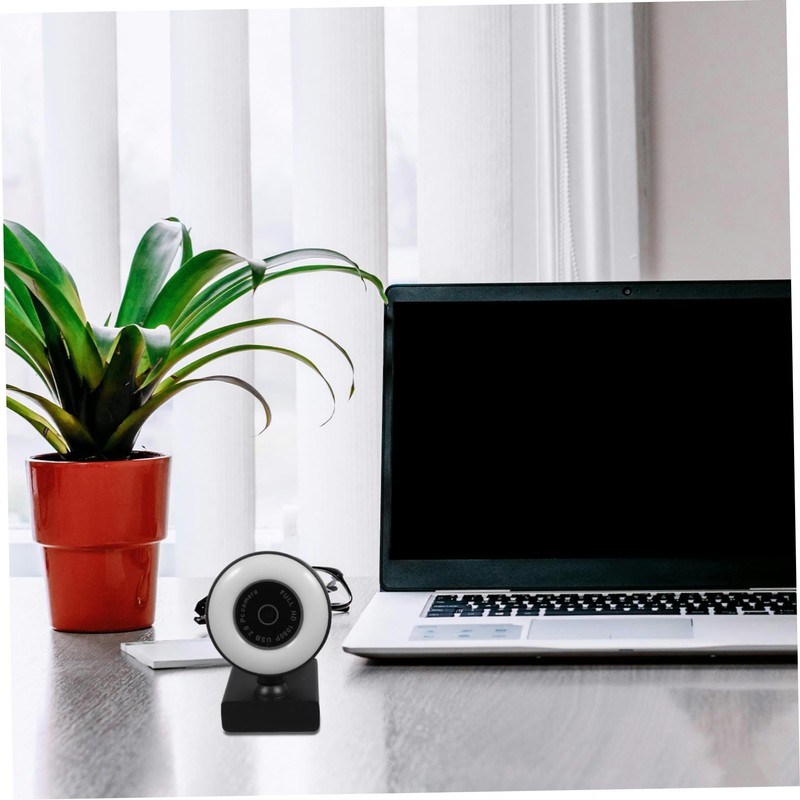 Operitacx Web Camera Ring Light Usb Webcam Brightness for Video