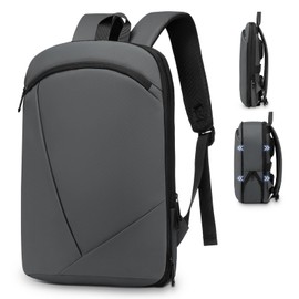 SUIKIHUM Slim Laptop Backpack for Men, Expandable TSA Business Bags with 16" Laptop Compartment - 15L-25L Capacity Lightweight for Work Office (Dark Grey)