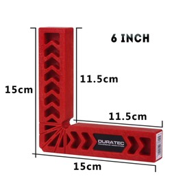 Oudtinx Positioning Squares, Woodworking Tool, Clamping 90 Degree Angles for Picture Frames, Boxes, Cabinets or Drawers (Set of 4) 6-Inch