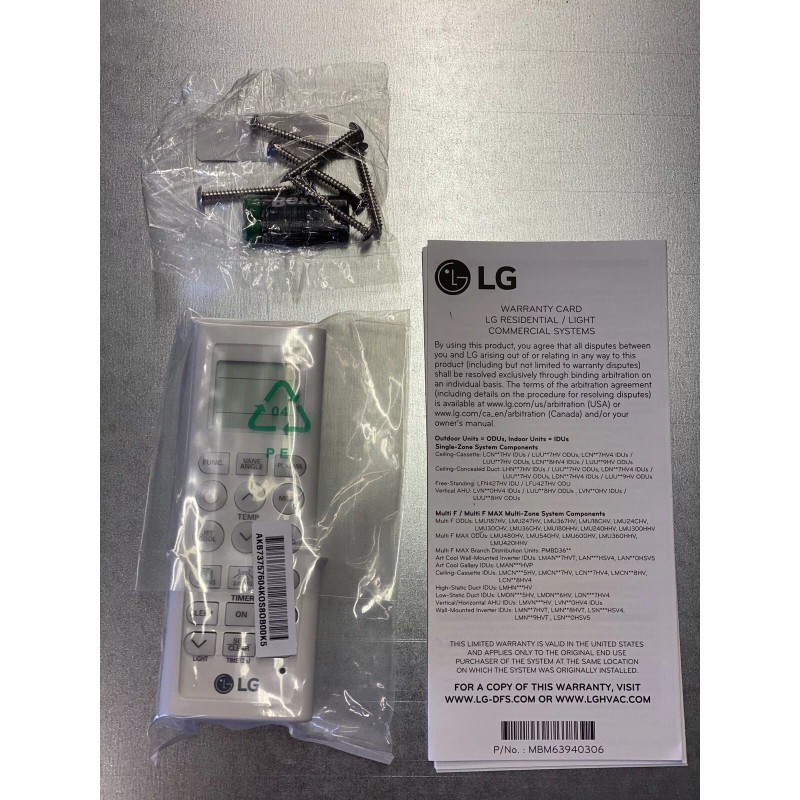 LG A/C & Heater Remote Controller