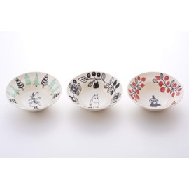 Yamakasyoten Tableware Bowl, Moomin Character, Scandinavian Salad Bowl, MOOMIN Valley Bowl (3 Patterns)