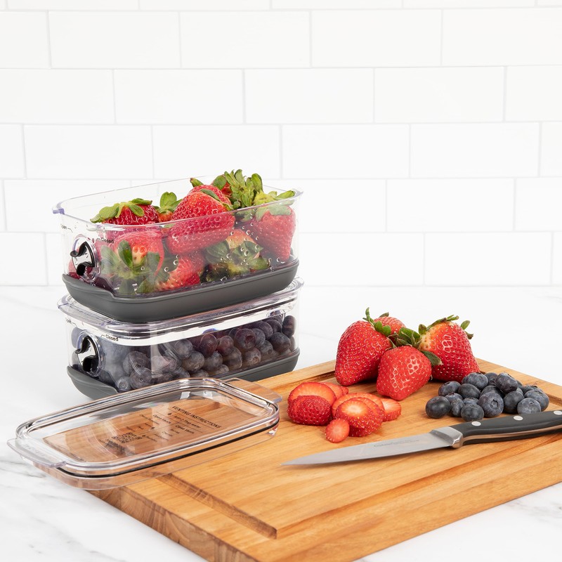 ProKeeper+ by Progressive Stackable Produce ProKeeper Storage Container with Stay-Fresh