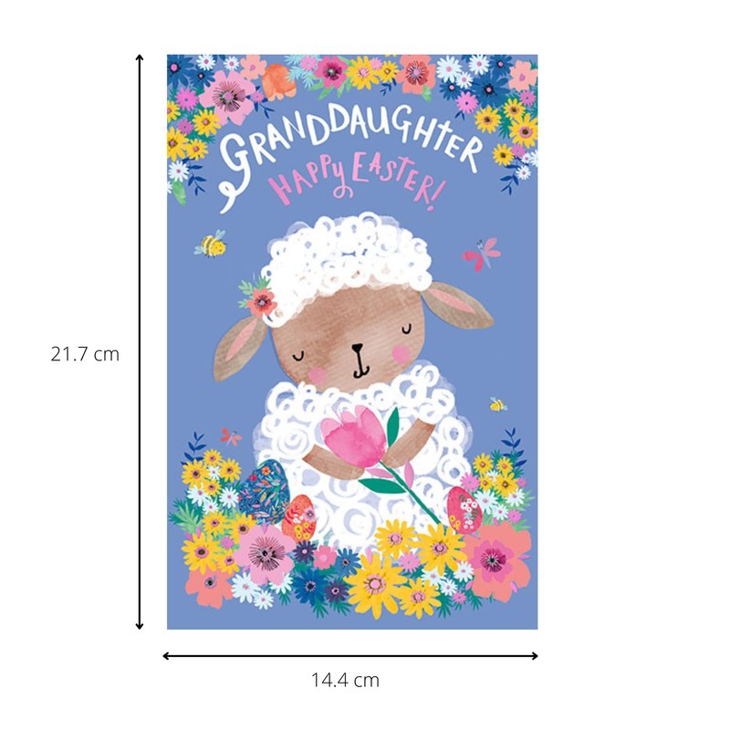 Words 'n' Wishes Easter Card for a Lovely Granddaughter, 21.7