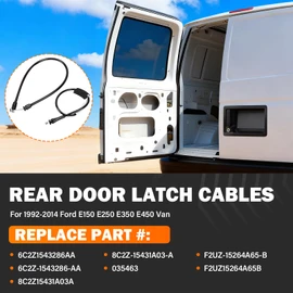 Yinlowa Ford E350 Door Latch Cable Kit, Fits E150 E250 E450, Rear Left