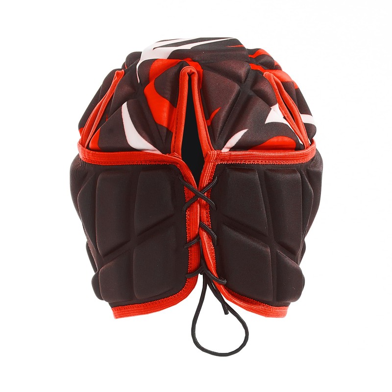 Optimum Unisex Senior Razor Headguard, Black/Red, Small