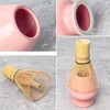 Matcha Tea Set Bamboo Matcha Whisk, Ceramic Whisk Holder, Tea