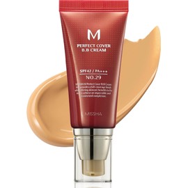 MISSHA M Perfect BB Cream No.29 Caramel beige for medium with warm skin tone SPF 42 PA +++ 1.69 Fl Oz - Tinted Moisturizer for face with SPF