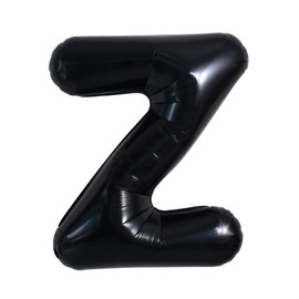 TONIFUL Large Black Letter Z Balloons 40 Inch Helium Balloons,Foil Mylar Big Balloons for Birthday Party Anniversary Supplies Decorations Graduation Ceremony Photo Shoot