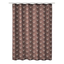 Kleine Wolke Shower Curtain, Polyester, Walnut Brown, 180 x 200 cm