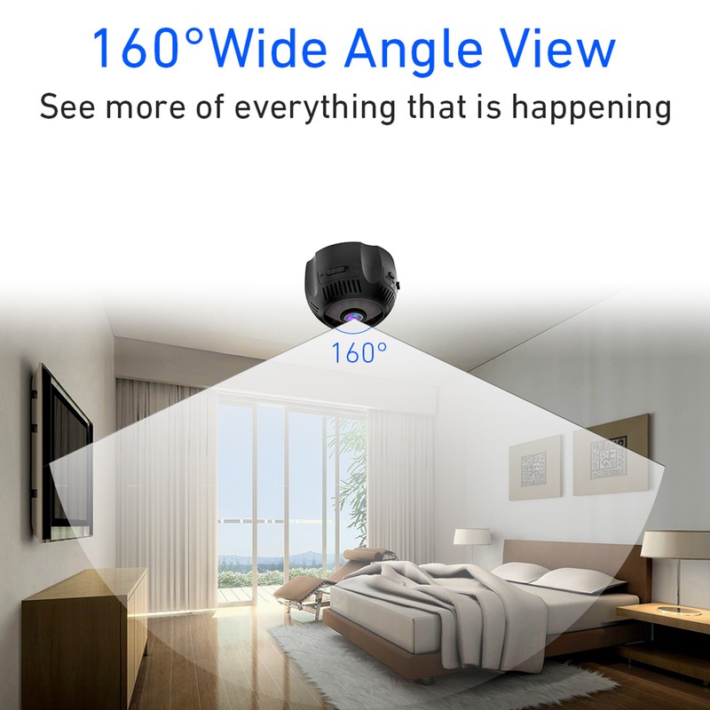 Wireless Mini Camera ABS 1080P 500mah 150 Degree Wide Angle
