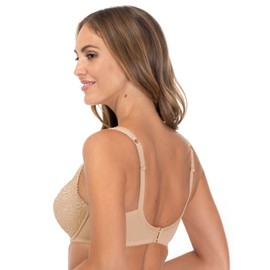 Rosme Womens Balconette Bra with Padded Straps, Collection Annija, Beige, Size 40DDD