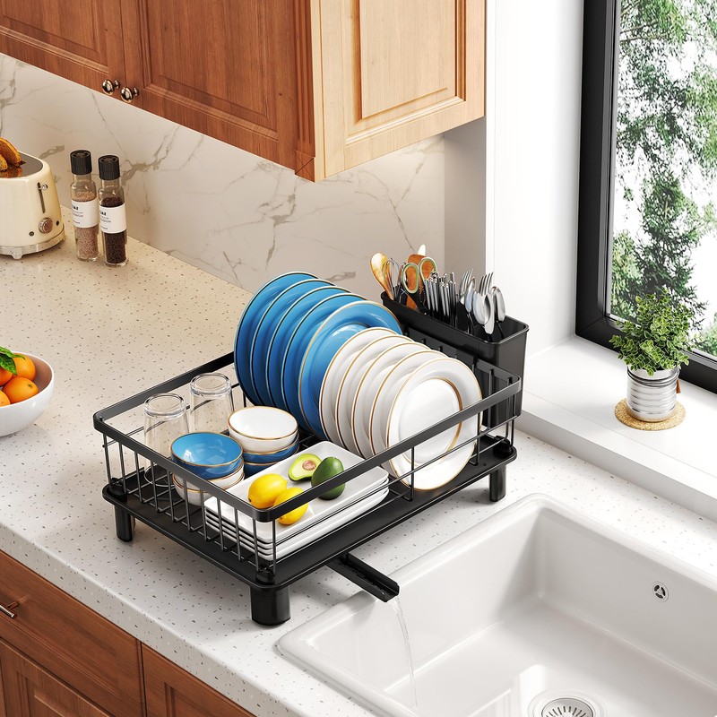 SNTD Dish Drying Rack - Small Dish Rack for Kitchen