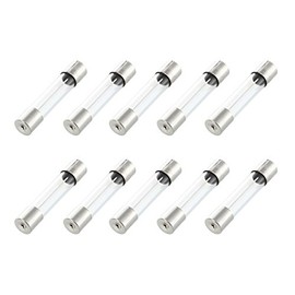 Essenc 10 Pcs Fast Blow Type Glass Tube Fuses 6x30mm 250V 10A