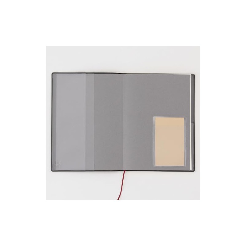Muji NAB17A8S Pocket Seals, Translucent, Card Size, 1 Pocket x