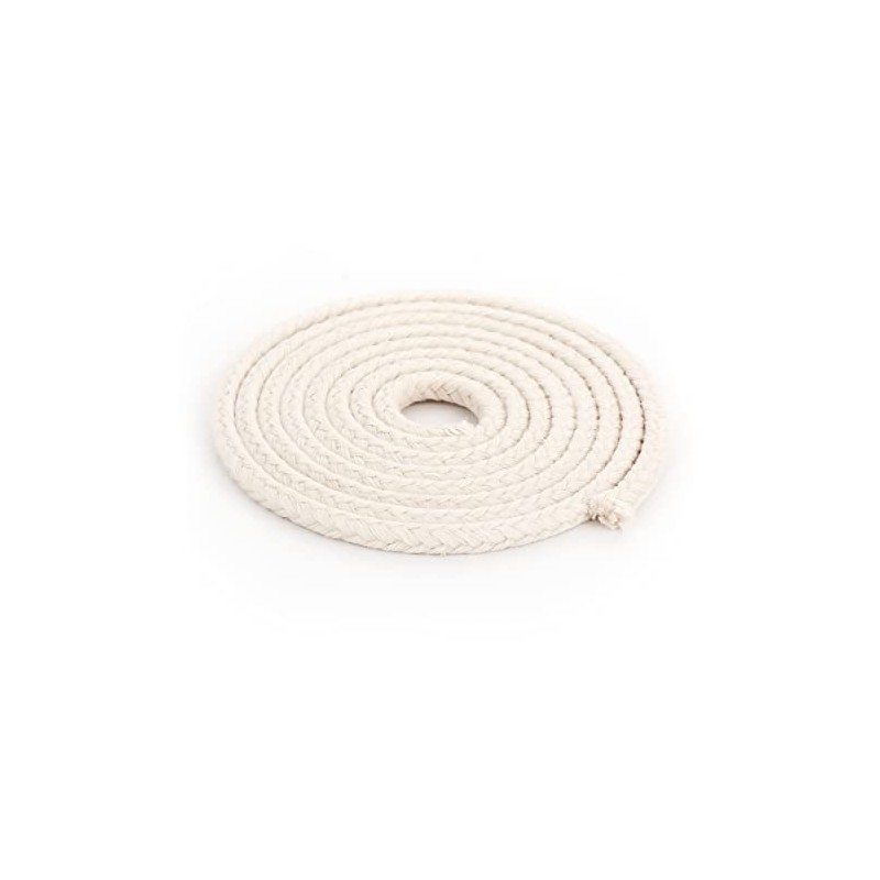 NKlaus 1 Metre Round Wick 100% Pure Cotton 6.0 mm