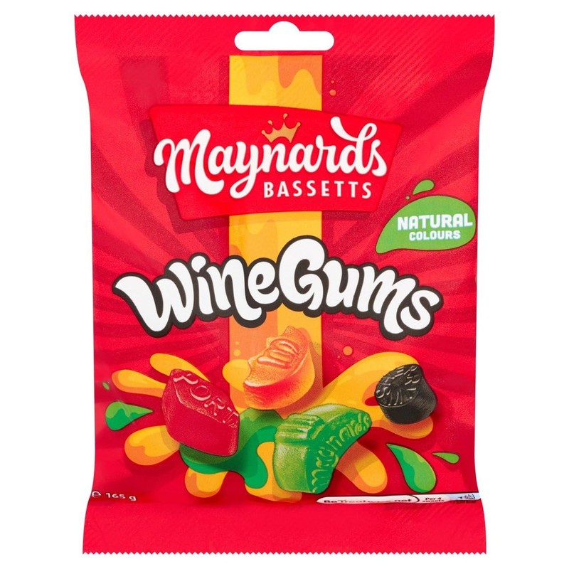 Maynards Wine Gums Bag 165g (Pack of 2)