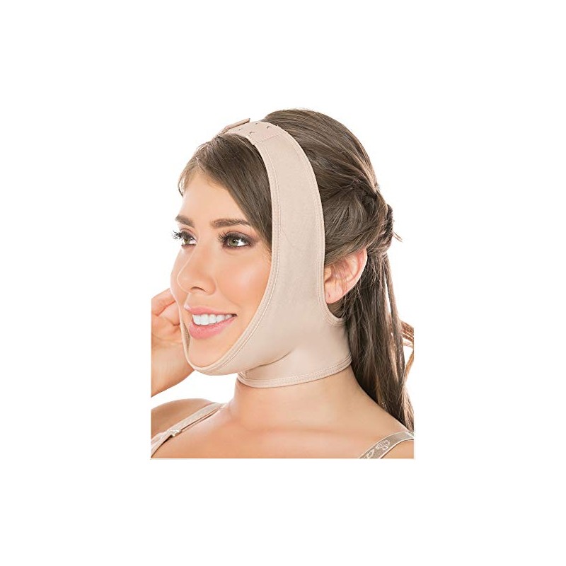 Salome 0322 Fajas Colombianas Mentonera Postquirurgica Menton Papada Mascarilla Cachete
