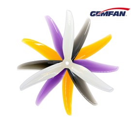 Gemfan 16pcs Better Grip Durable 5236 Hurricane FPV Propeller 5.2” Tri-Blade Freestyle Props Compatible with 2207 2208 2306 Brushless Motor for DJI FPV Racing Drone Quadcopter