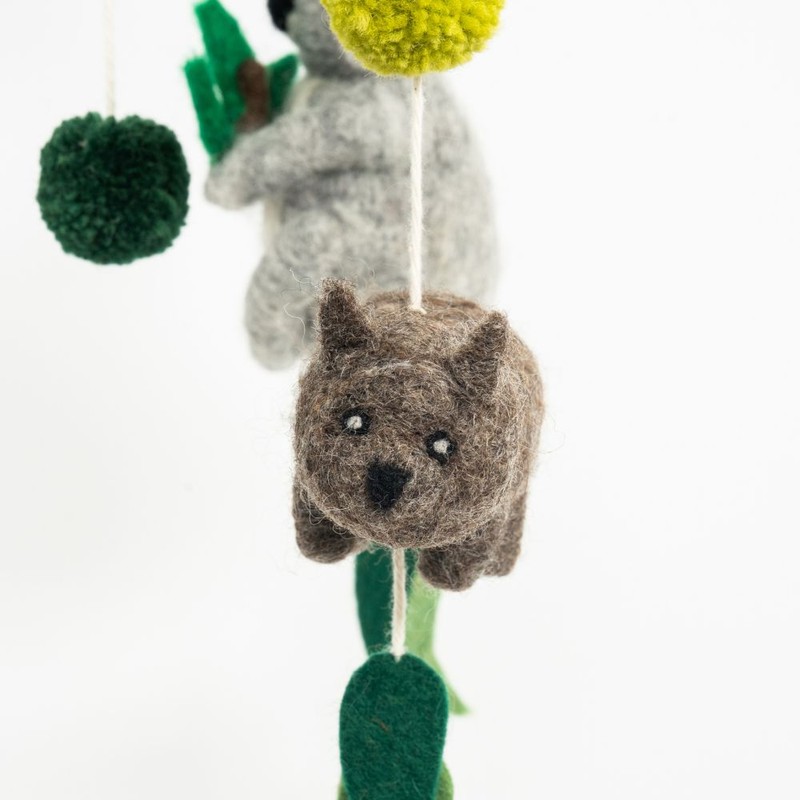 Biome Range Felt Hanging Mobile - Australian Animals