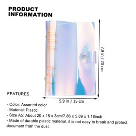 TEHAUX Metal Clamp Binder 2pcs Paper Files Holder Binder Shell for Office School