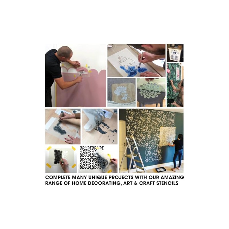 Ideal Stencils Calm Waves Wall Border Stencil Perfect Wave Decoration