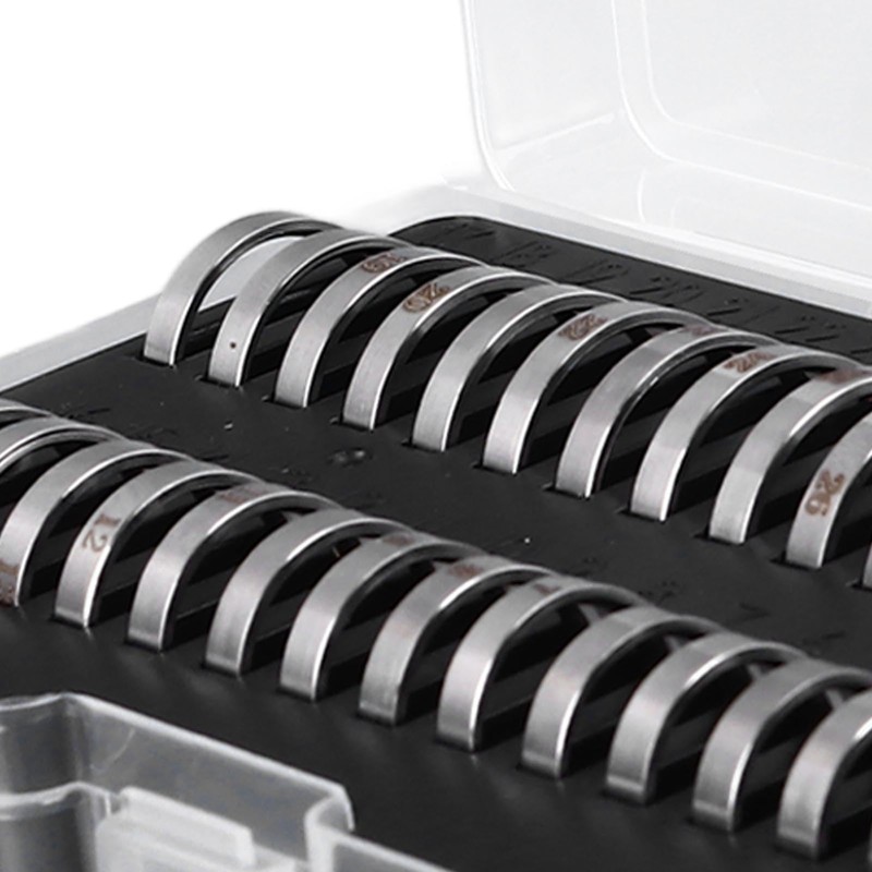 Tyenaza Ring Sizer Measuring Tool, Portable Exquisite Polishing Stainless Steel