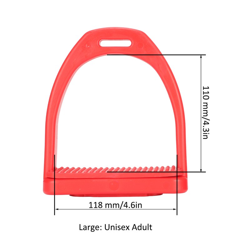 1 Pair Horse Stirrups Rubber Pad Slip Resistance Professional Engineering
