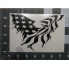 Vinyl paint masking, stencil, decal for RC bodies (Distressed Eagle