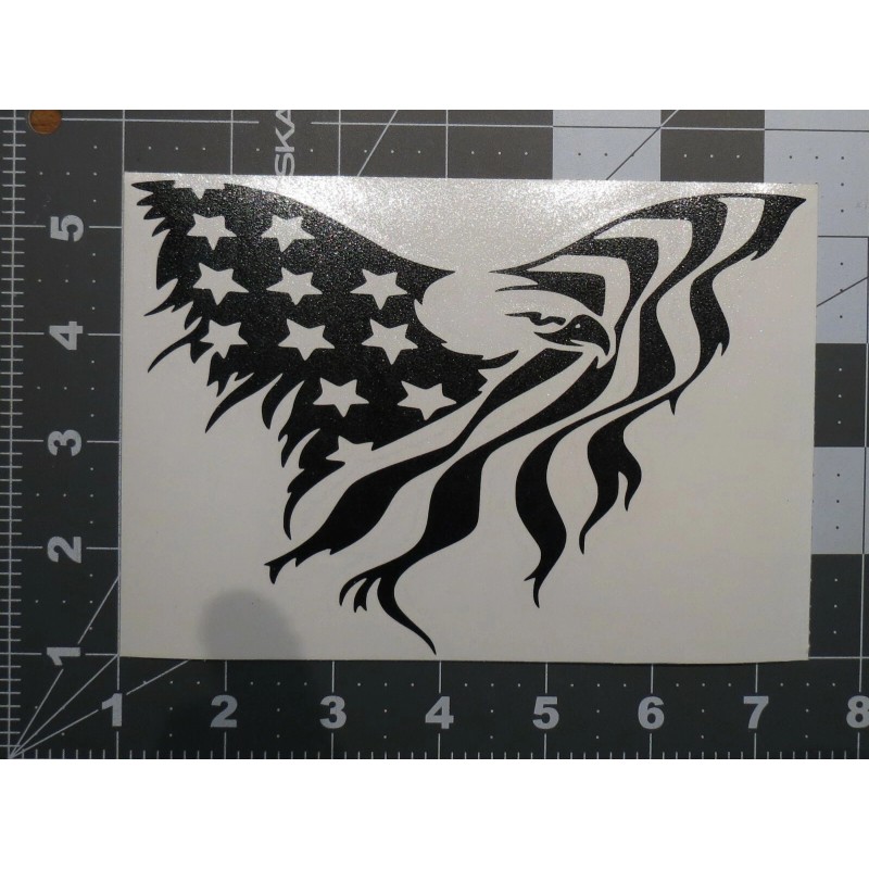 Vinyl paint masking, stencil, decal for RC bodies (Distressed Eagle